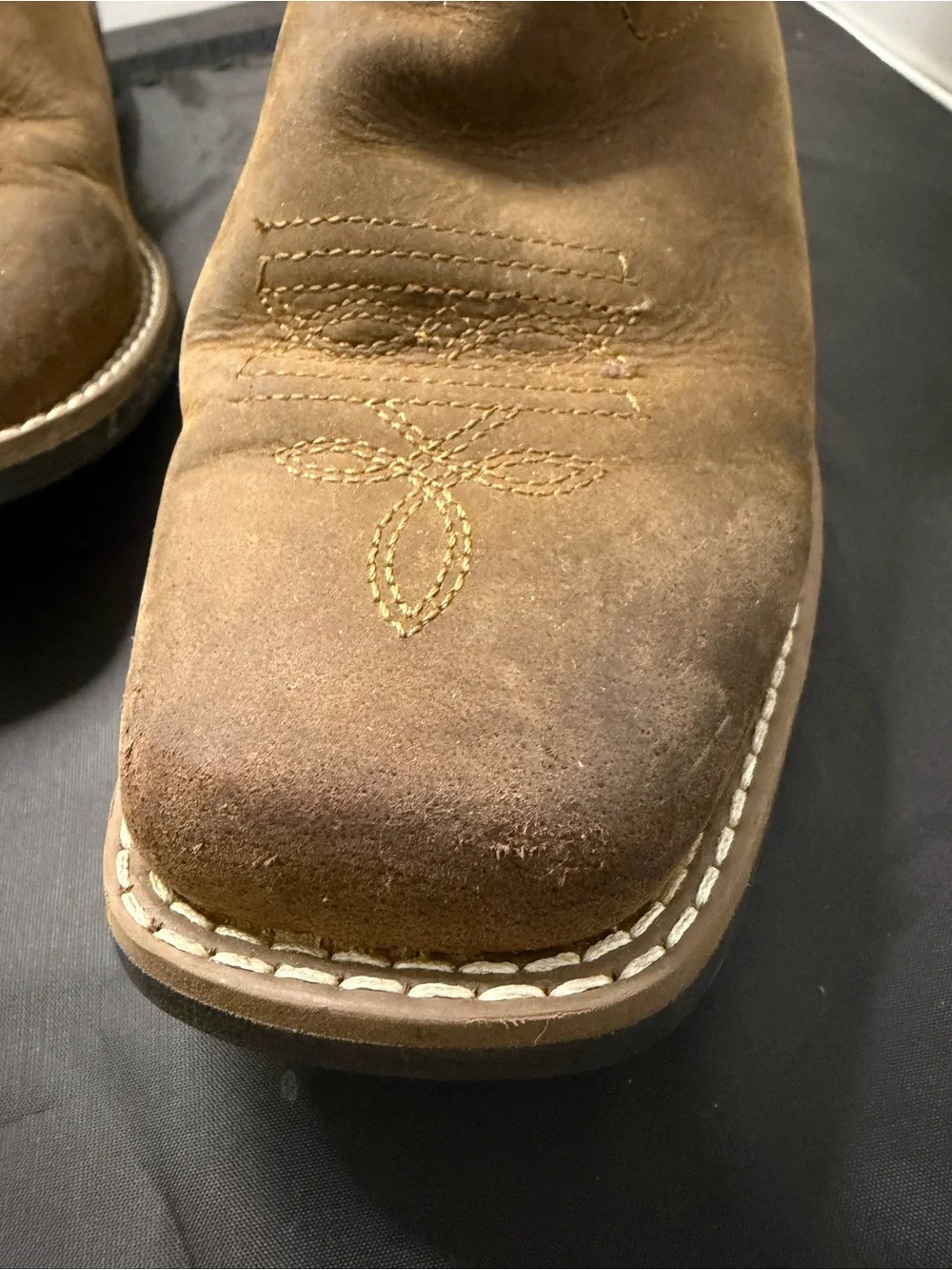 Masterson Boot Co Classic Kids' Embroidered Western Boots w/Square Toe Box 1.5 M
